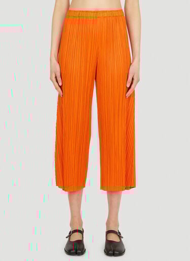 Pleats Please Issey Miyake 短款褶裥长裤 橙色 plp0251016