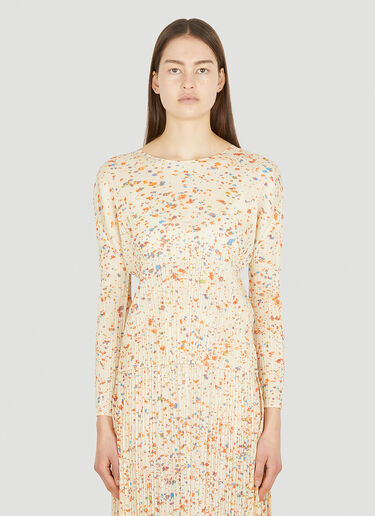 Enchant Plissé Long Sleeve Top Pleats Please Issey Miyake Enchant Plissé Long Sleeve Top Cream plp0251018