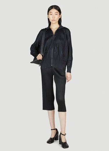 Cropped Pleated Pants Pleats Please Issey Miyake Cropped Pleated Pants Black plp0252017