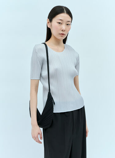 Pleats Please Issey Miyake 리프 플리츠 백 블랙 plp0254004