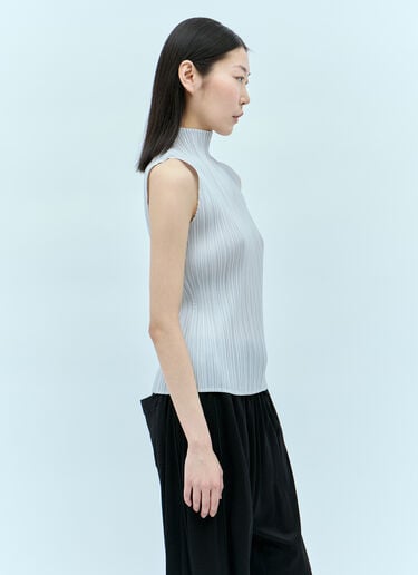 High Neck Pleated Top Pleats Please Issey Miyake High Neck Pleated Top Grey plp0254008