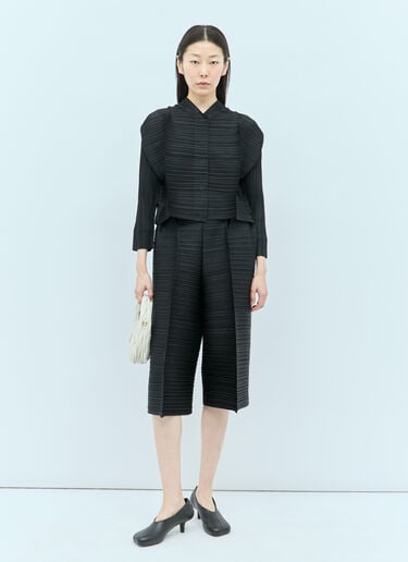 Thicker Bounce Jacket Pleats Please Issey Miyake Thicker Bounce Jacket Black plp0255006