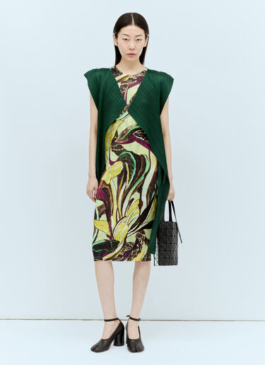 March Vest Pleats Please Issey Miyake March Vest Green plp0256008