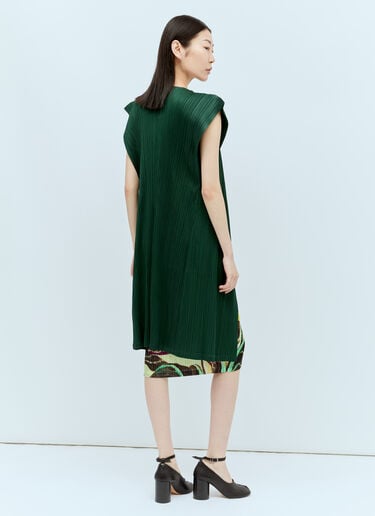 Pleats Please Issey Miyake March Vest Green plp0256008
