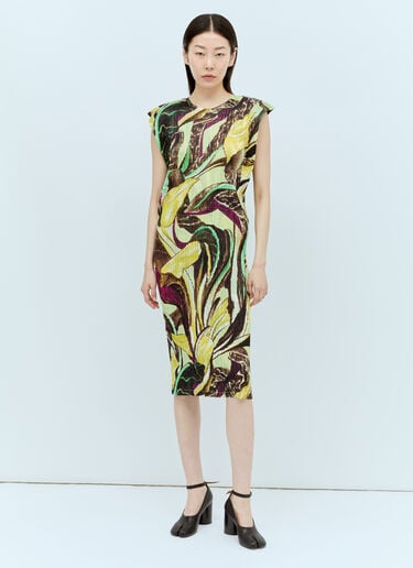 タルディーボ プリーツミディワンピース Pleats Please Issey Miyake タルディーボ プリーツミディワンピース マルチカラー plp0256009