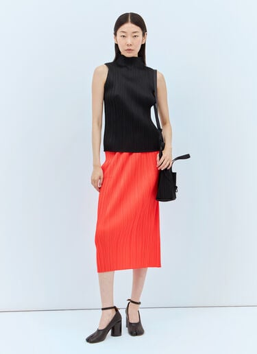 Pleated High-Neck Top Pleats Please Issey Miyake Pleated High-Neck Top Black plp0256011