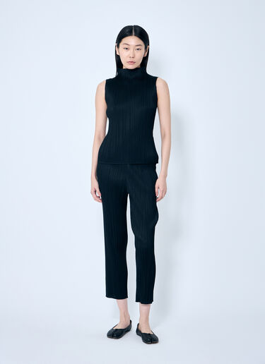 Pleats Please Issey Miyake 褶裥背心上衣  黑色 plp0259021