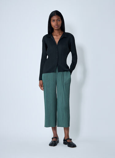 Pleats Please Issey Miyake Pleated Pants Green plp0261015