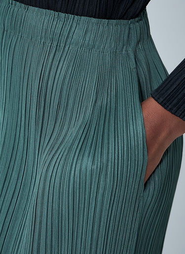 Pleats Please Issey Miyake Pleated Pants Green plp0261015