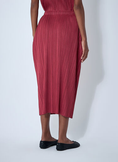 Pleats Please Issey Miyake Pleated Skirt Red plp0261016