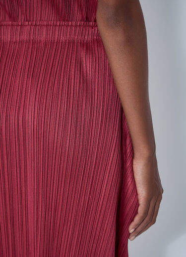 Pleats Please Issey Miyake Pleated Skirt Red plp0261016