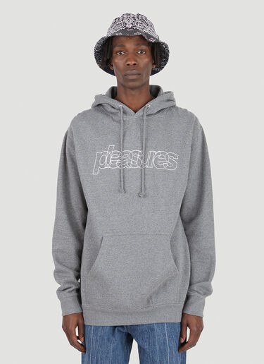 Flight Hooded Sweatshirt Pleasures Flight Hooded Sweatshirt Grey pls0145013