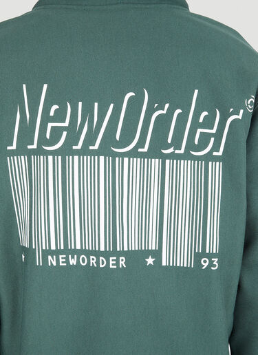 Pleasures x New Order Republic Premium Hooded Sweatshirt Green pls0146015