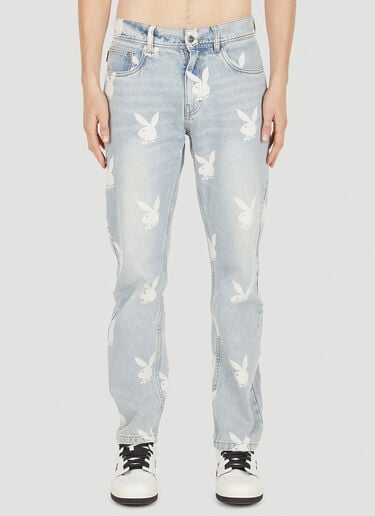 Pleasures x Playboy Scatter Jeans Light Blue pls0150037
