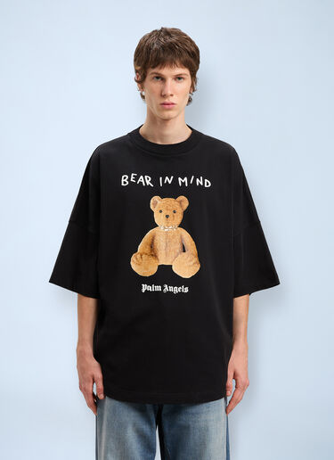 Bear In Mind Over T-shirt Palm Angels Bear In Mind Over T-shirt Black pma0160003