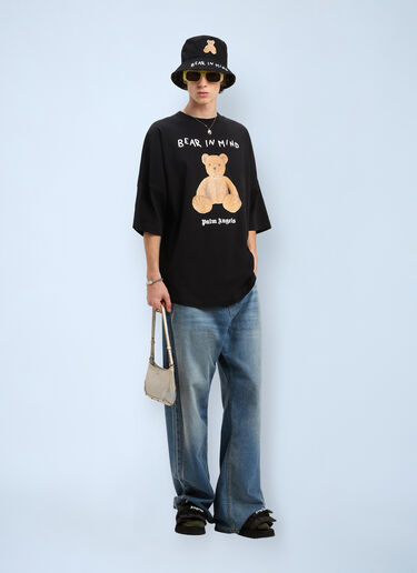 Bear In Mind Over T-shirt Palm Angels Bear In Mind Over T-shirt Black pma0160003