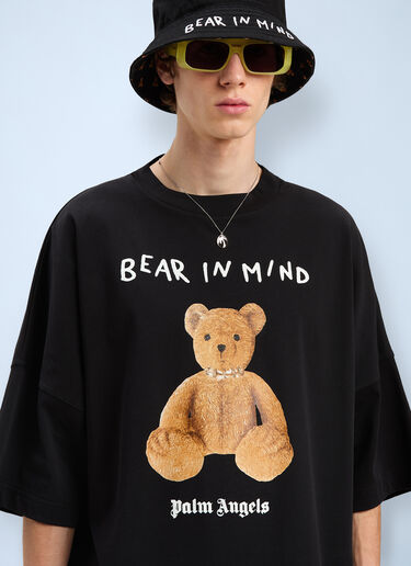 Bear In Mind Over T-shirt Palm Angels Bear In Mind Over T-shirt Black pma0160003