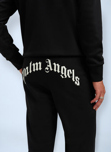 Curved Logo Track Pants Palm Angels Curved Logo Track Pants Black pma0160006