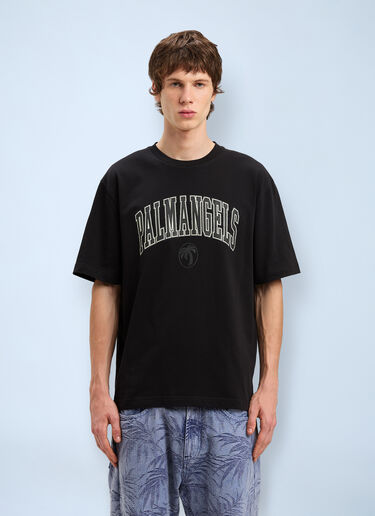 Palm Angels College Logo T-shirt Black pma0160008