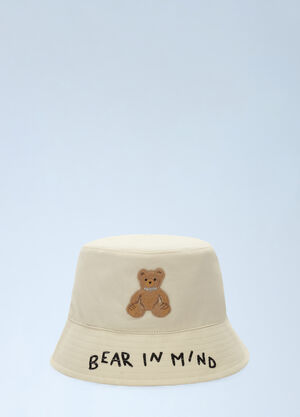 Palm Angels Bear In Mind Bucket Hat White pma0160012