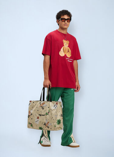 Bear In Mind T-shirt Palm Angels Bear In Mind T-shirt Red pma0160014