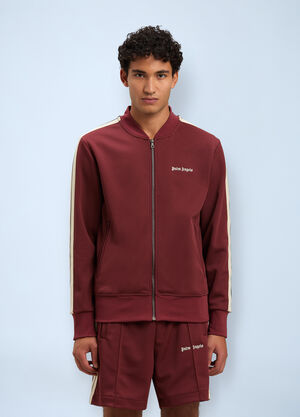 Palm Angels Logo Motif Track Jacket Bordeaux pma0160022