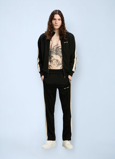 Logo Motif Track Jacket Palm Angels Logo Motif Track Jacket Black pma0160023