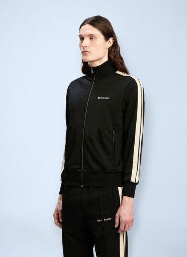 Logo Motif Track Jacket Palm Angels Logo Motif Track Jacket Black pma0160023