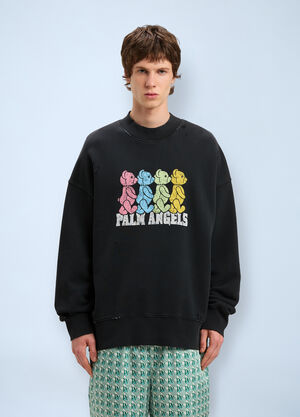 Palm Angels Logo Motif Sweatshirt Black pma0160027