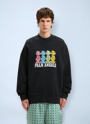 Palm Angels Logo Motif Sweatshirt Black pma0160027