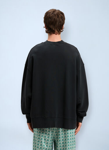 Logo Motif Sweatshirt Palm Angels Logo Motif Sweatshirt Black pma0160027
