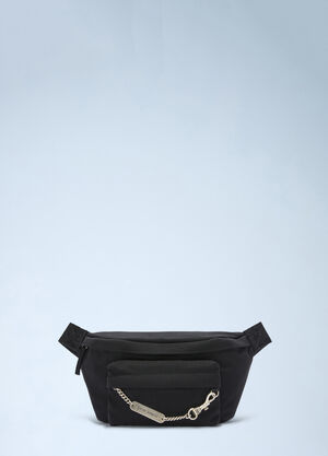 Palm Angels Logo Plate Belt Bag Black pma0160037