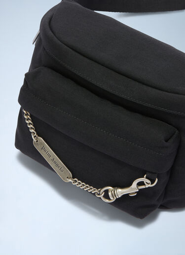 Logo Plate Belt Bag Palm Angels Logo Plate Belt Bag Black pma0160037