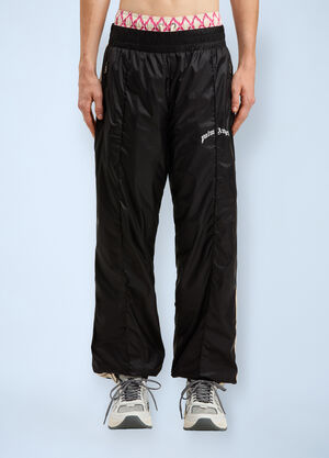 Palm Angels Curved Logo Track Pants Black pma0160041