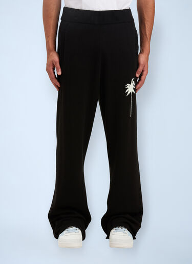 Palm Angels Logo Motif Track Pants Black pma0160042