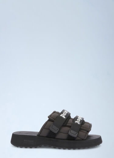Palm Angels Moto-P Slides Black pma0160043