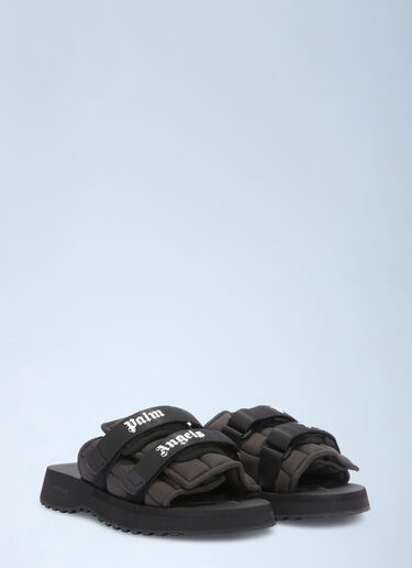 Moto-P Slides Palm Angels Moto-P Slides Black pma0160043