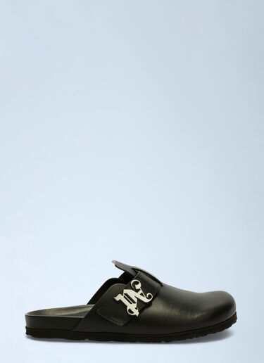 Leather Mules Palm Angels Leather Mules Black pma0160050