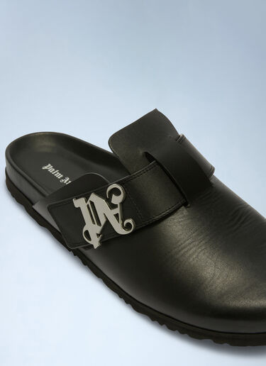 Leather Mules Palm Angels Leather Mules Black pma0160050