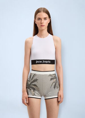 Palm Angels Logo Print Tank Top White pma0260060