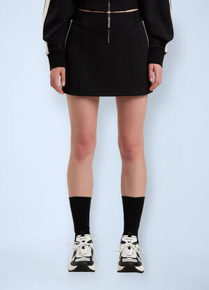Palm Angels Neoprene Mini Track Skirt Black pma0260069