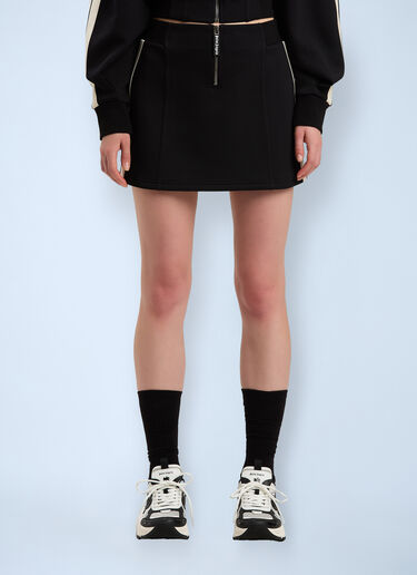 Palm Angels Neoprene Mini Track Skirt Black pma0260069
