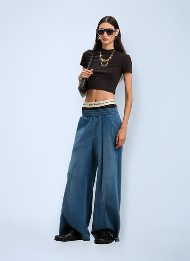 Logo Motif Track pants Palm Angels Logo Motif Track pants Blue pma0260070