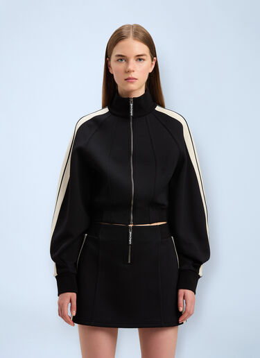 Cropped Neoprene Track Jacket Palm Angels Cropped Neoprene Track Jacket Black pma0260071