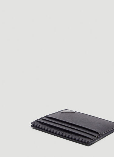 Prada Saffiano 三角徽标卡包 灰 pra0134042