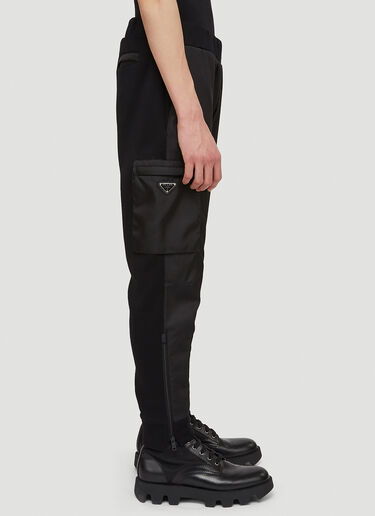 Contrast-Panel Track Pants Prada Contrast-Panel Track Pants Black pra0141054