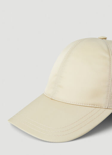 Logo Plaque Baseball Cap Prada Logo Plaque Baseball Cap Beige pra0148014