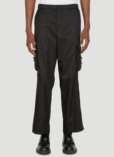 Prada [Re-Nylon] 카고 팬츠 블랙 pra0149008