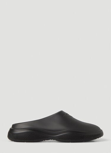 로고 엠보싱 폼 뮬 Prada 로고 엠보싱 폼 뮬 블랙 pra0149039