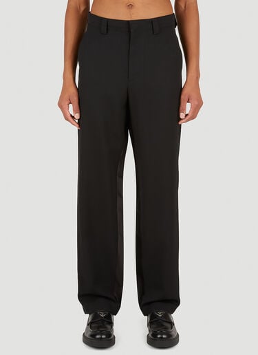 Prada Triangle Plaque Pants Black pra0151009